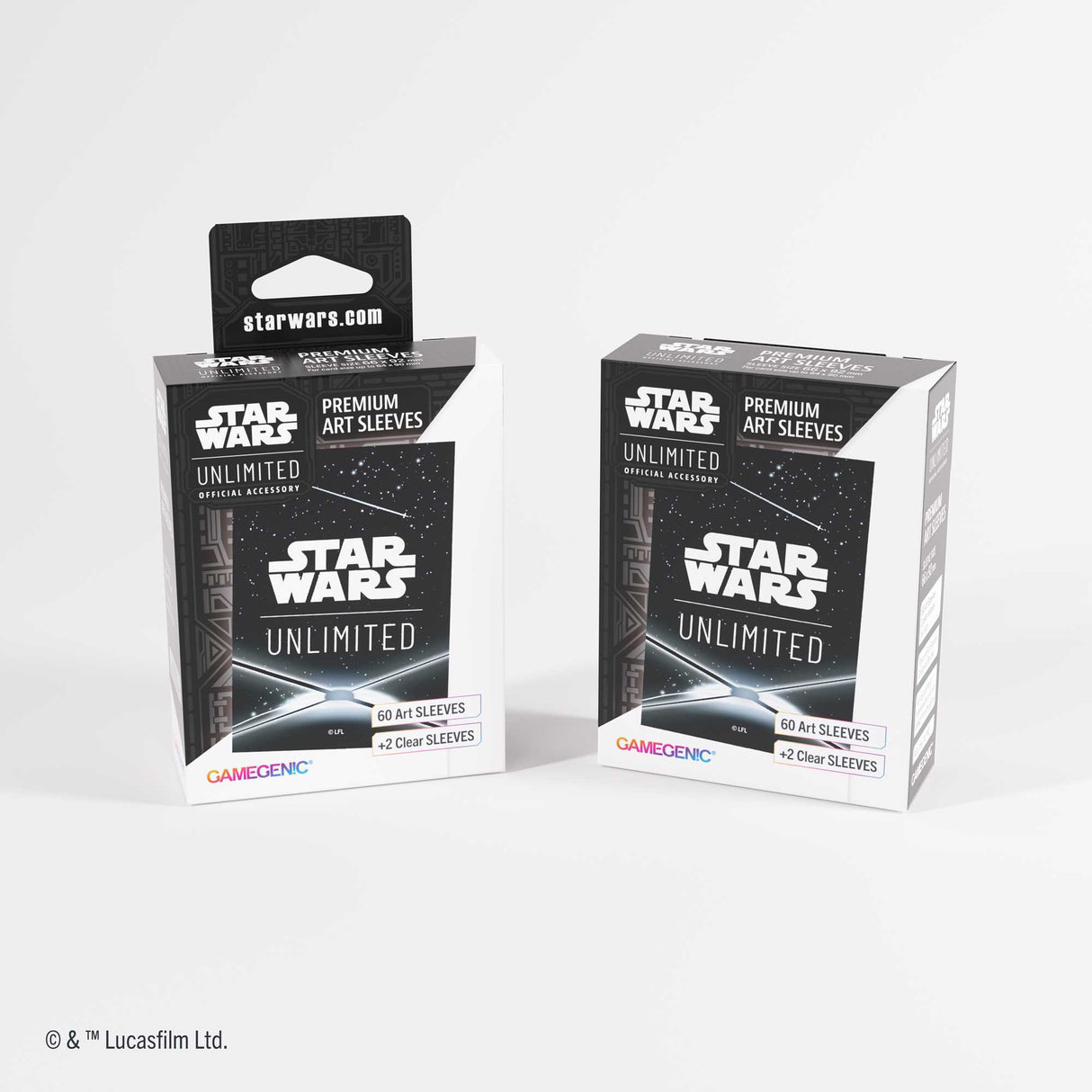 Gamegenic Star Wars: Unlimited Premium Art Sleeves - Card Back Black