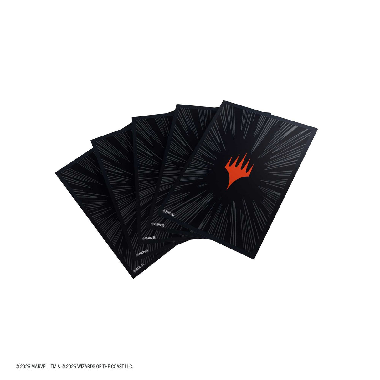 Gamegenic Magic: The Gathering Marvel Super Heroes Premium Double Sleeving Pack 100 - Comic Burst Black