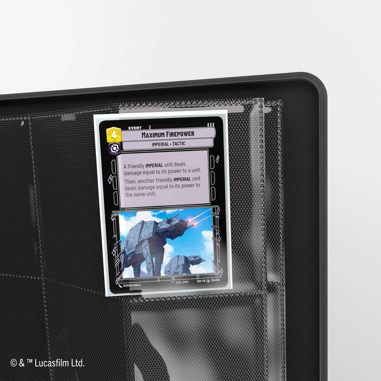 Gamegenic Star Wars: Unlimited Zip-Up Album 18-Pocket - Black