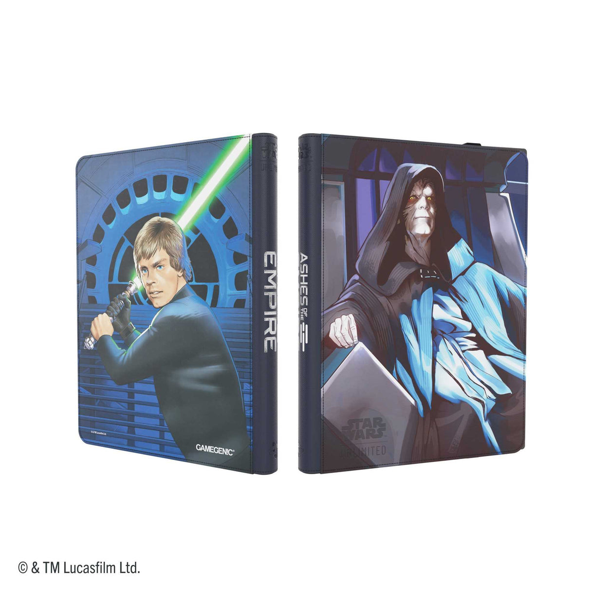Star Wars: Unlimited Zip-Up Album 18-Pocket - Jedi Luke Skywalker & Emperor Palpatine