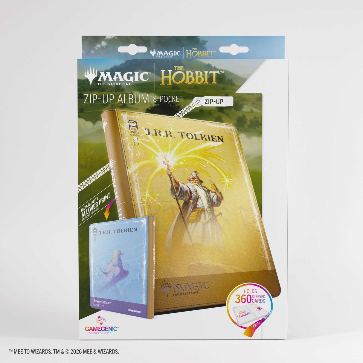 Gamegenic Magic: The Gathering The Hobbit Zip-Up Album 18-Pocket - Gandalf, Goblin's Bane/The Lord of the Eagles