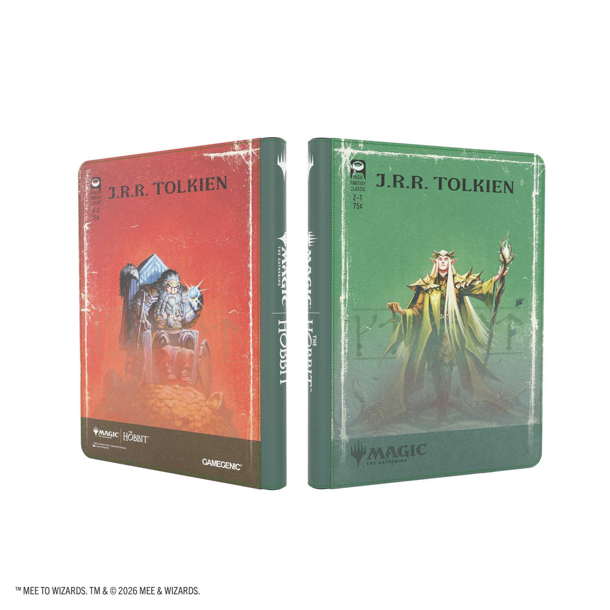 Gamegenic Magic: The Gathering The Hobbit Zip-Up Album 18-Pocket - Thranduil, the Elvenking/The Mountain-King