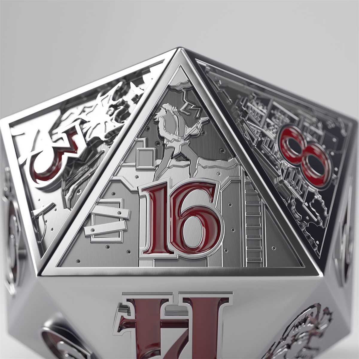 Gamegenic Stranger Things - Hellfire Club Premium Metal D20 Die
