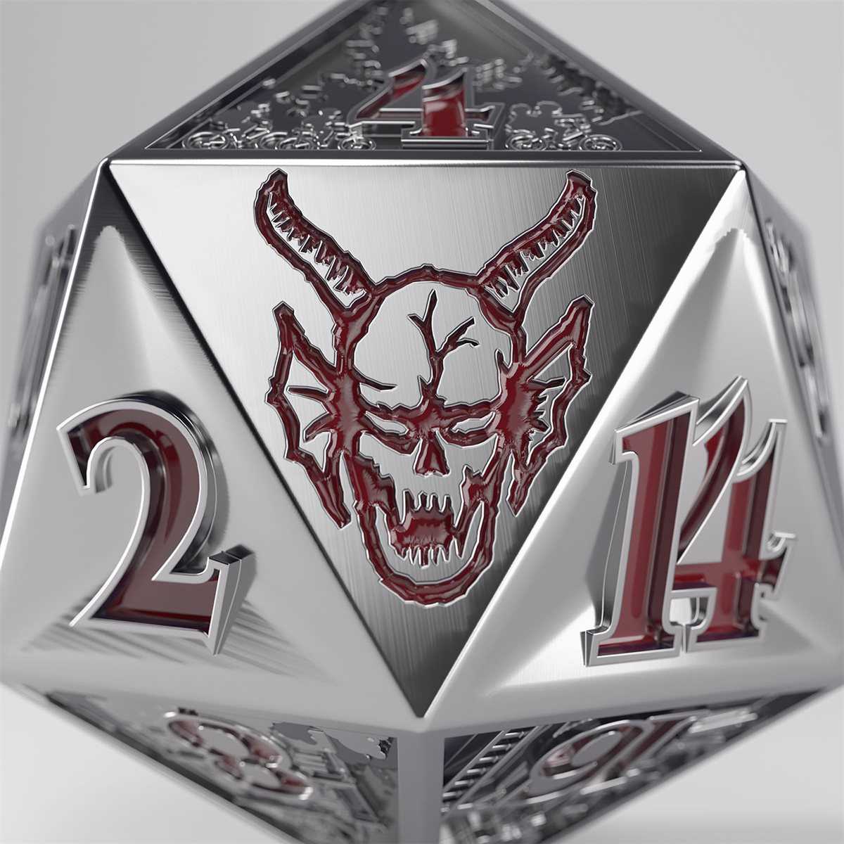 Gamegenic Stranger Things - Hellfire Club Premium Metal D20 Die