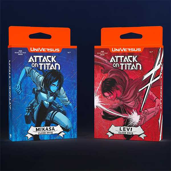 Universus: Attack on Titan: Battle for Humanity Clash Deck Display - Levi / Mikasa
