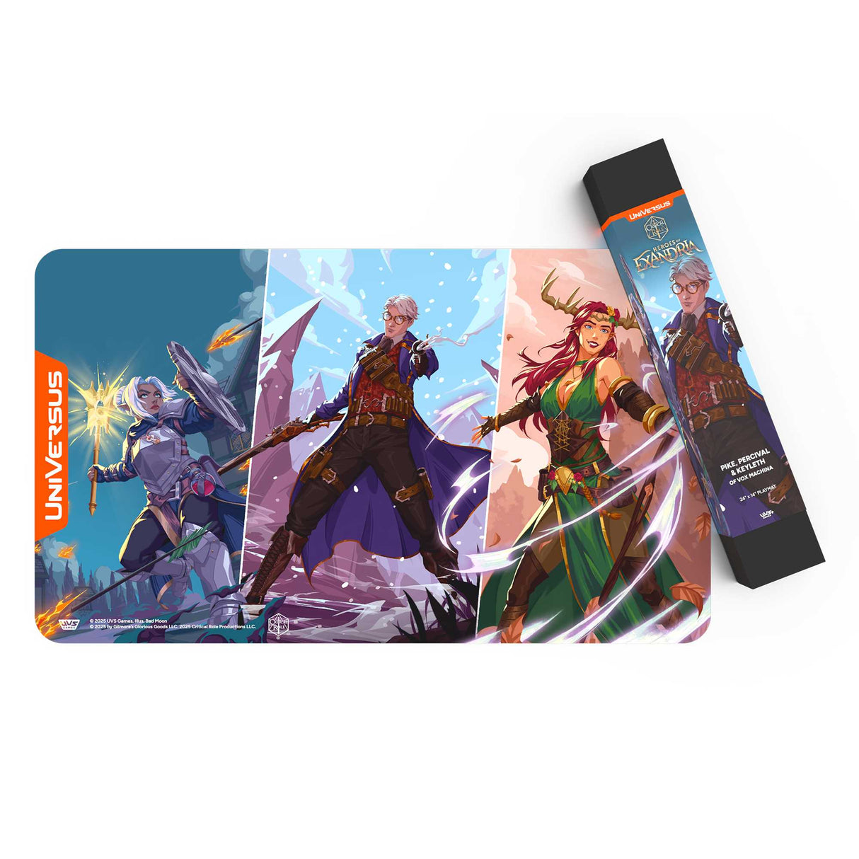 Universus: Critical Role: Heroes of Exandria Pike, Percival, and Keyleth - Playmat