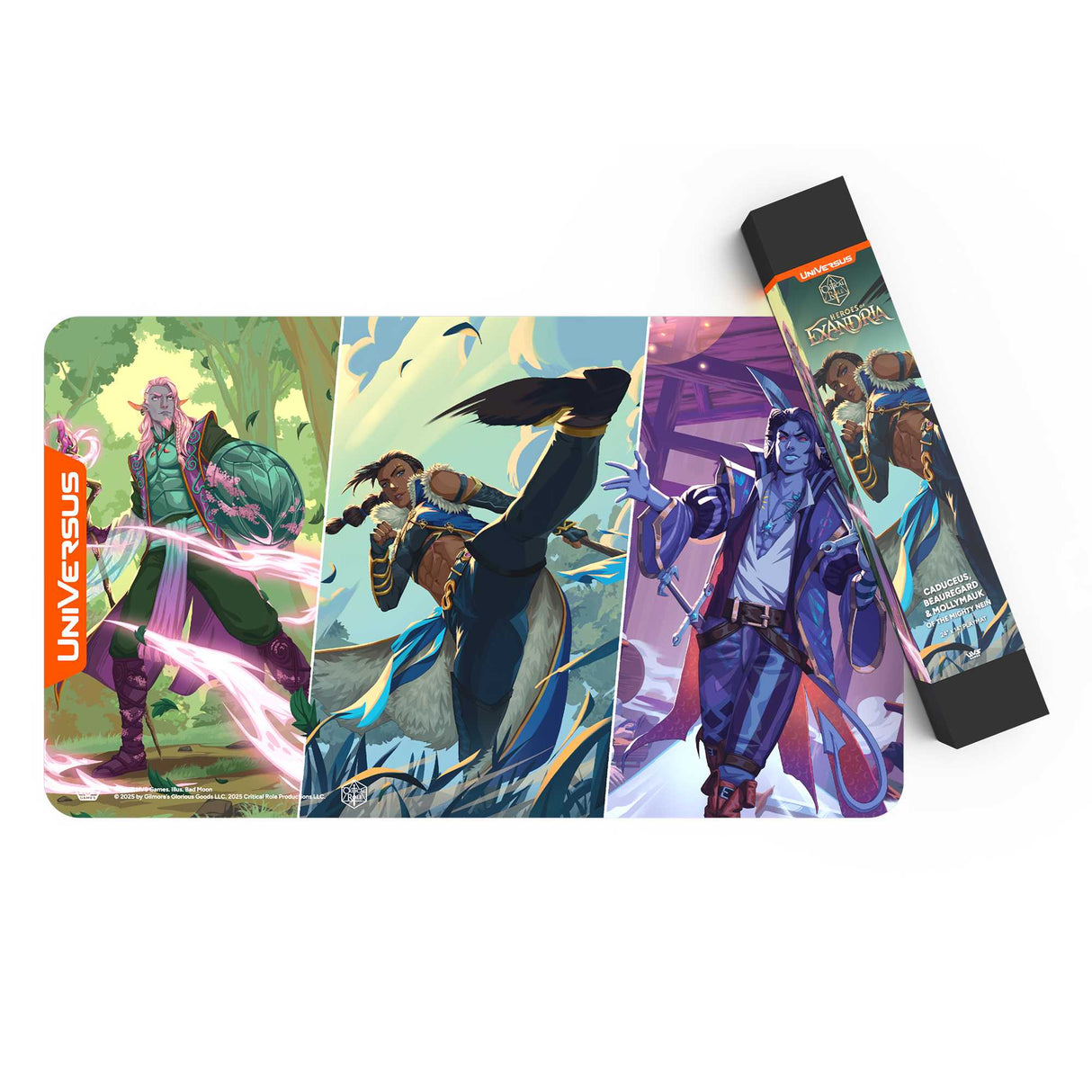 Universus: Critical Role: Heroes of Exandria Caduceus, Beauregard, and Mollymauk - Playmat