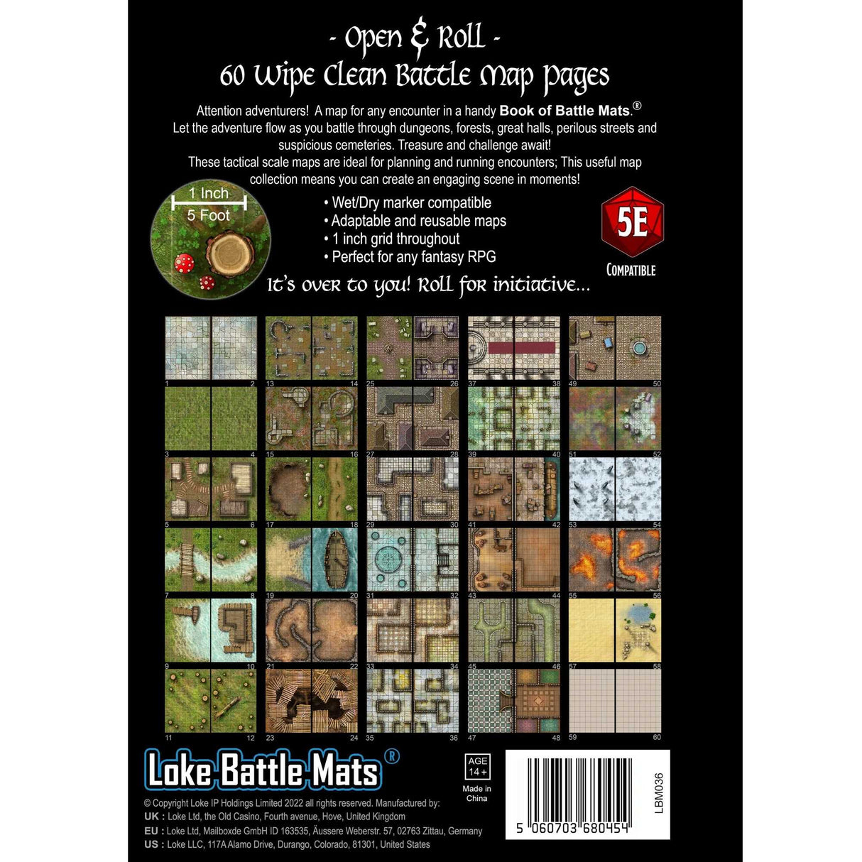 Big Book of Battle Mats (Revised) Case of 5 with Reusable Display