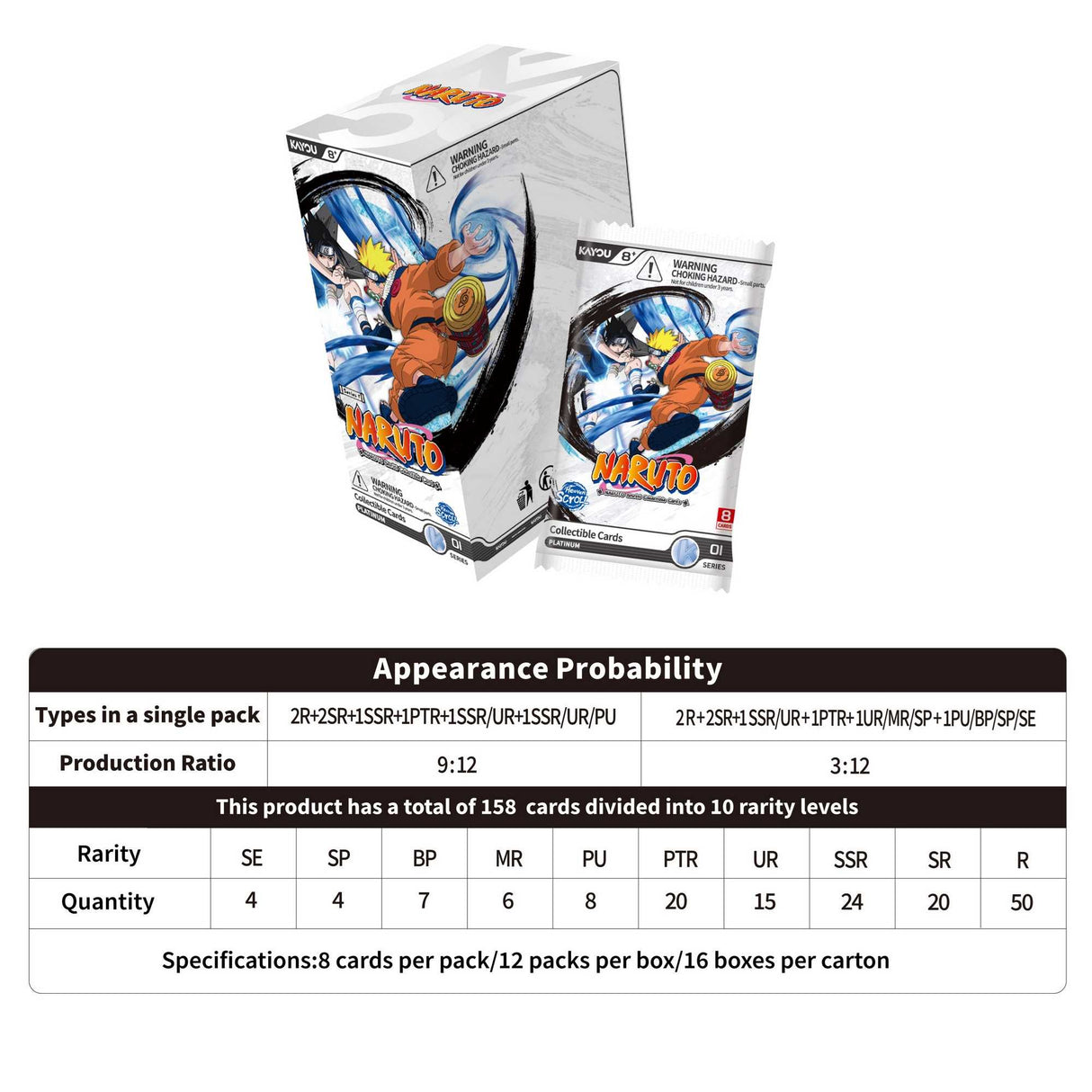 NARUTO-Smriti Collectible Card-Heaven Scroll Foil-001B-EMEA