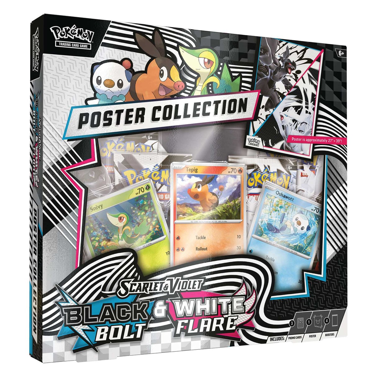 Pokémon TCG: Black Bolt & White Flare Unova Poster Collection