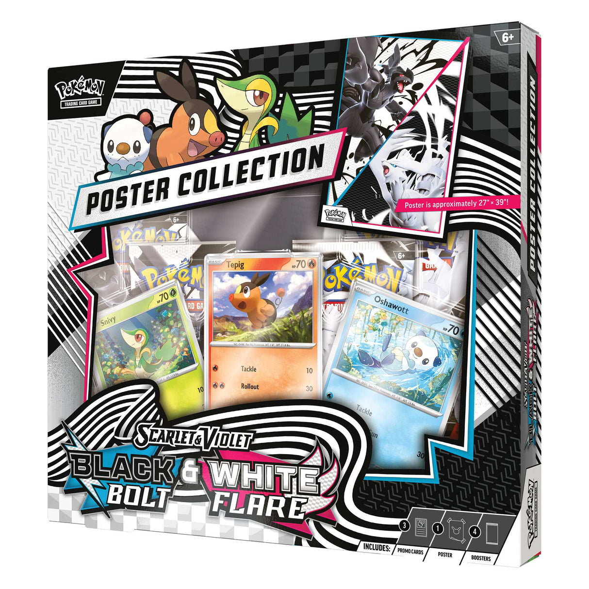 Pokémon TCG: Black Bolt & White Flare Unova Poster Collection