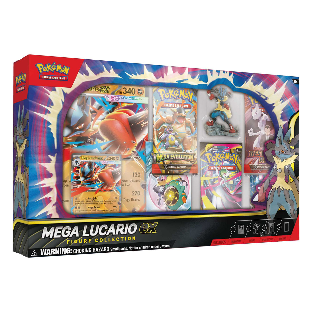 Pokémon TCG: Mega Lucario ex Figure Collection - Case of 6