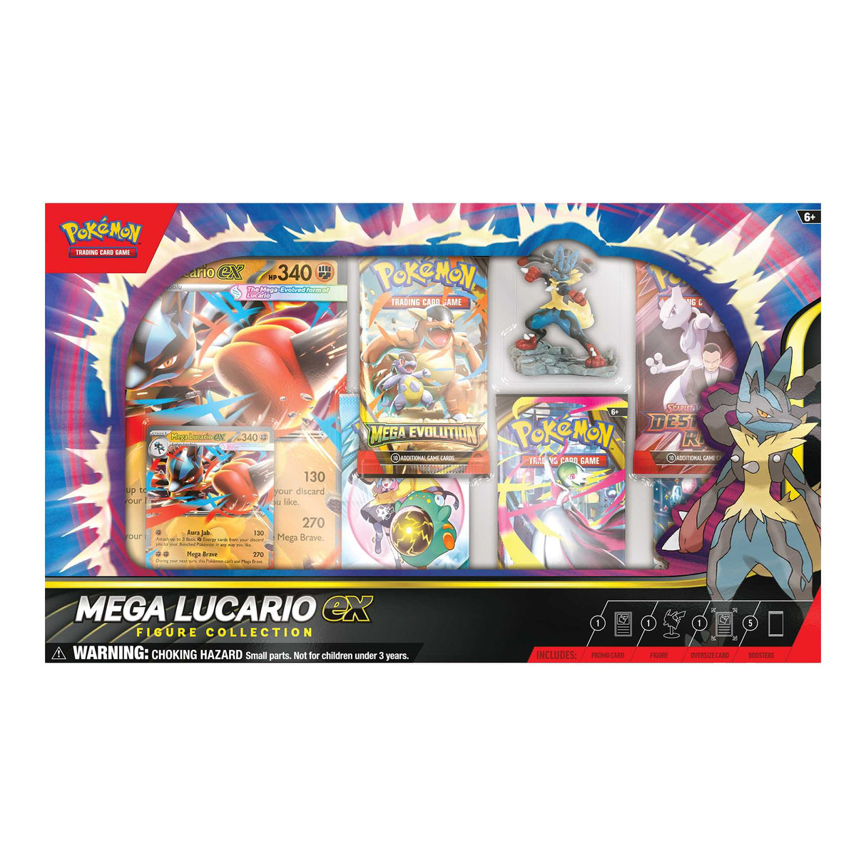 Pokémon TCG: Mega Lucario ex Figure Collection - Case of 6