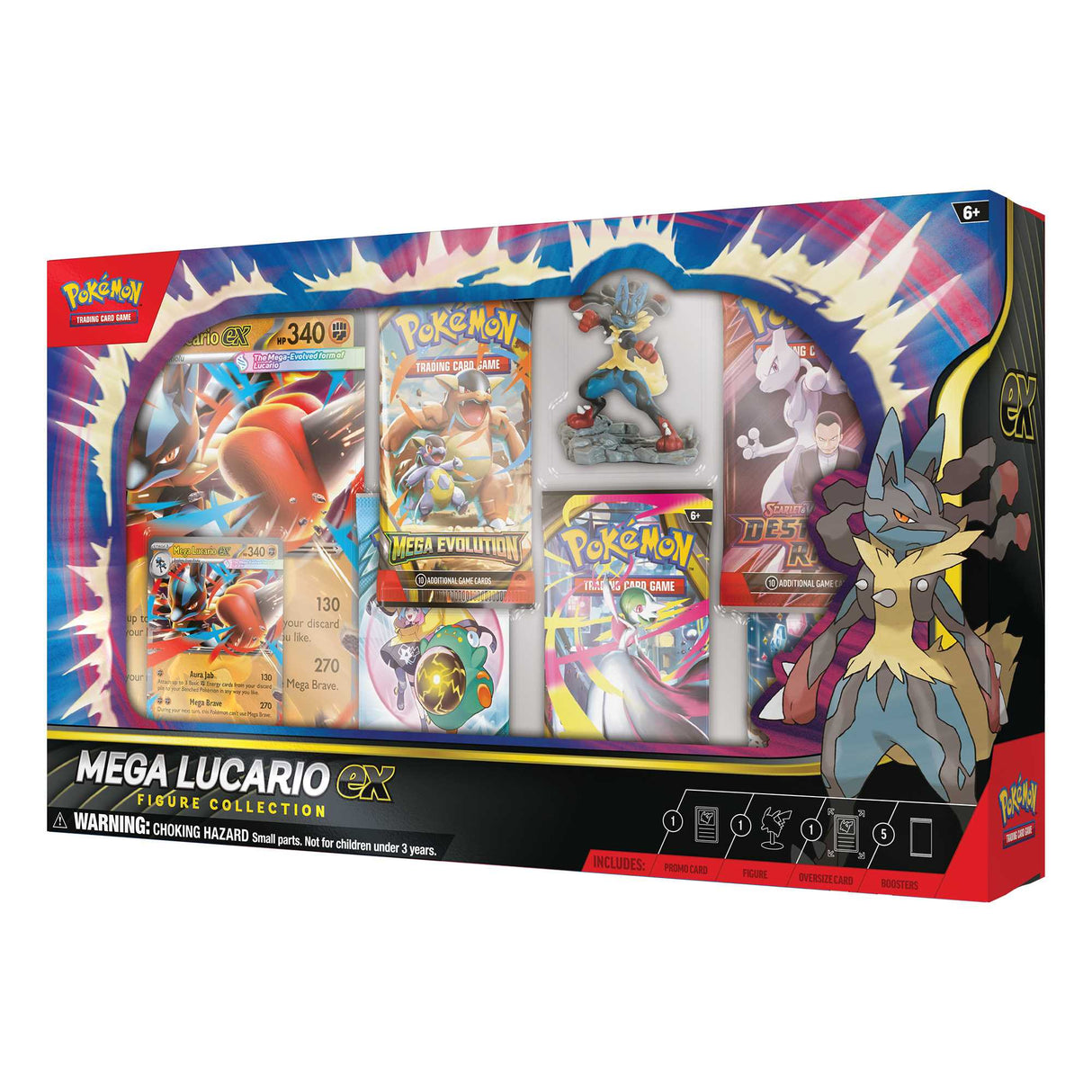 Pokémon TCG: Mega Lucario ex Figure Collection - Case of 6