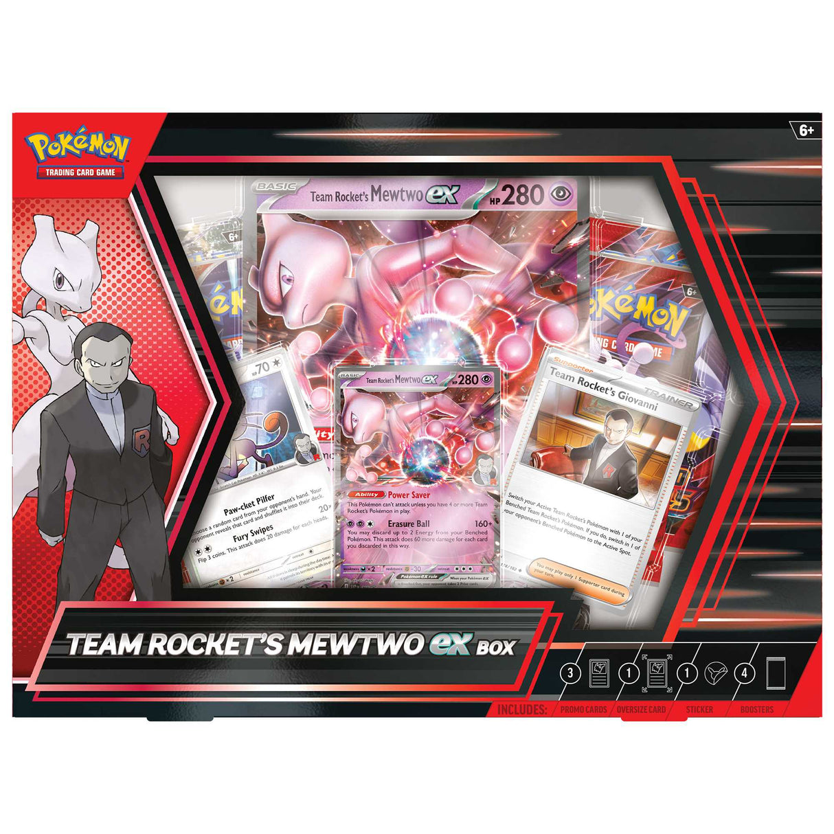 Pokémon TCG: Team Rocket's Mewtwo ex Box