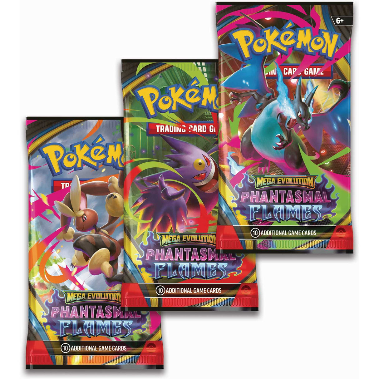 Pokémon TCG: Mega Evolution Phantasmal Flames - 3 Pack CDU