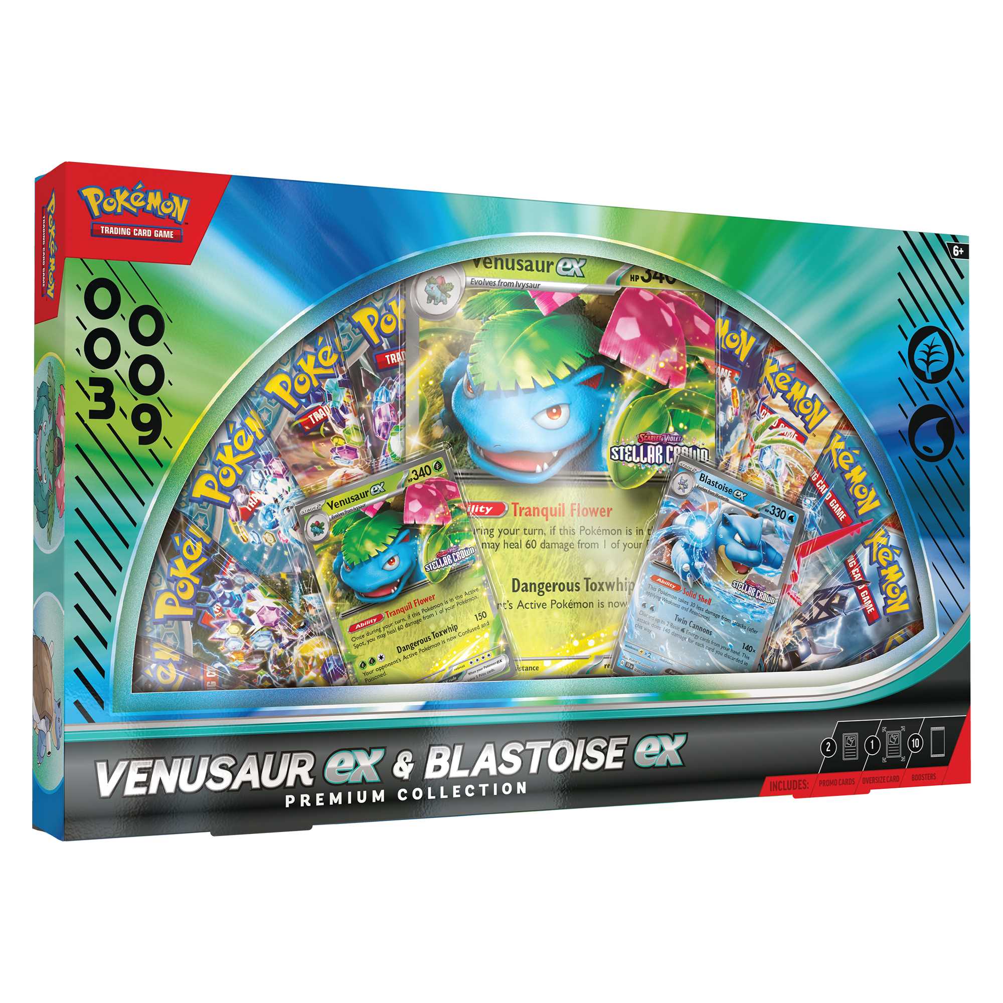 Pokémon TCG 25th Blastoise&Venusaur Set Pokémon TCG: Venusaur /Blastoise ex Premium Collection Case of 6