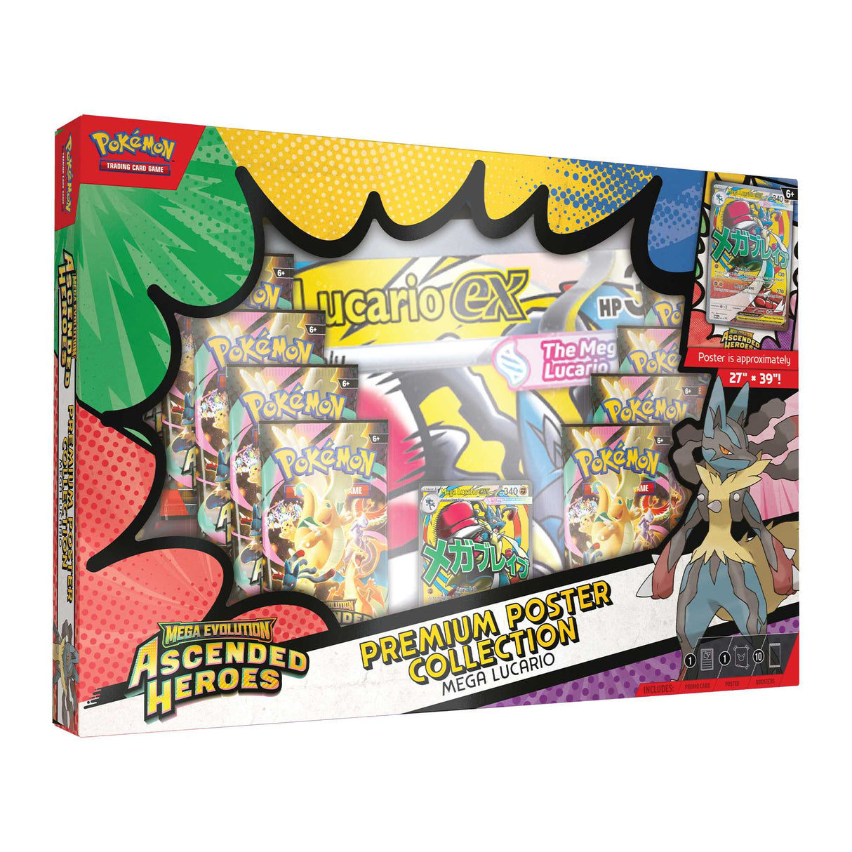 Pokémon TCG: Mega Evolution Ascended Heroes - Premium Poster Collection - Assortment (Case of 6)