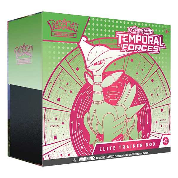 Pokémon TCG: Scarlet & Violet 5 - Temporal Forces - Elite Trainer Box: Walking Wake and Iron Leaves CASE of 10