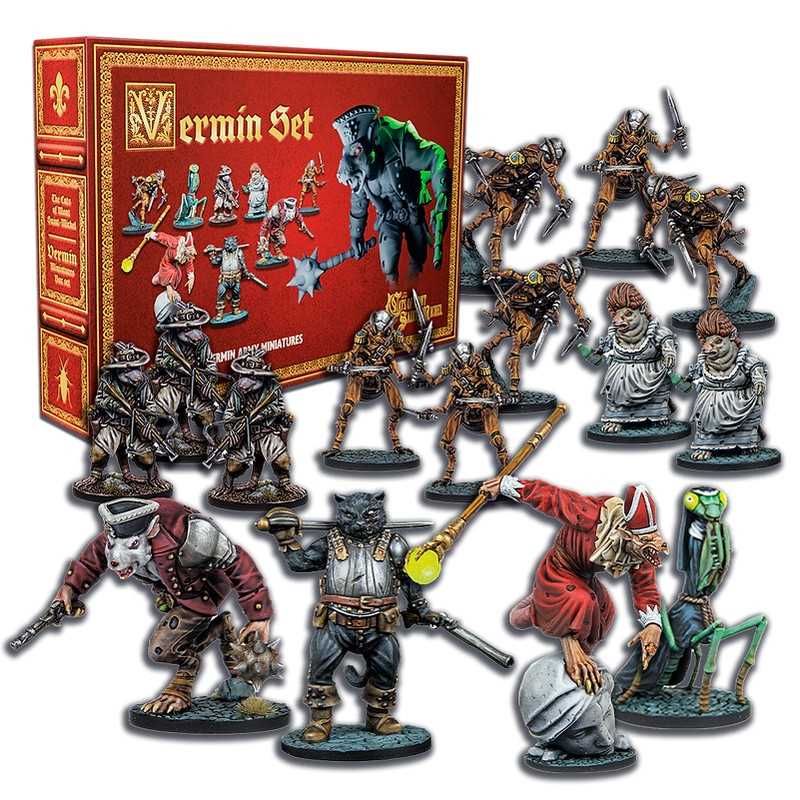 The Cats of Mont Saint Michel Vermin Miniatures Set
