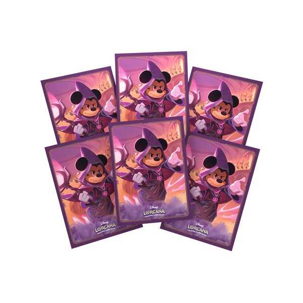 Disney Lorcana Trading Card Game - Card Sleeve Pack Mickey Mouse - Set 8 (65 ctn.)