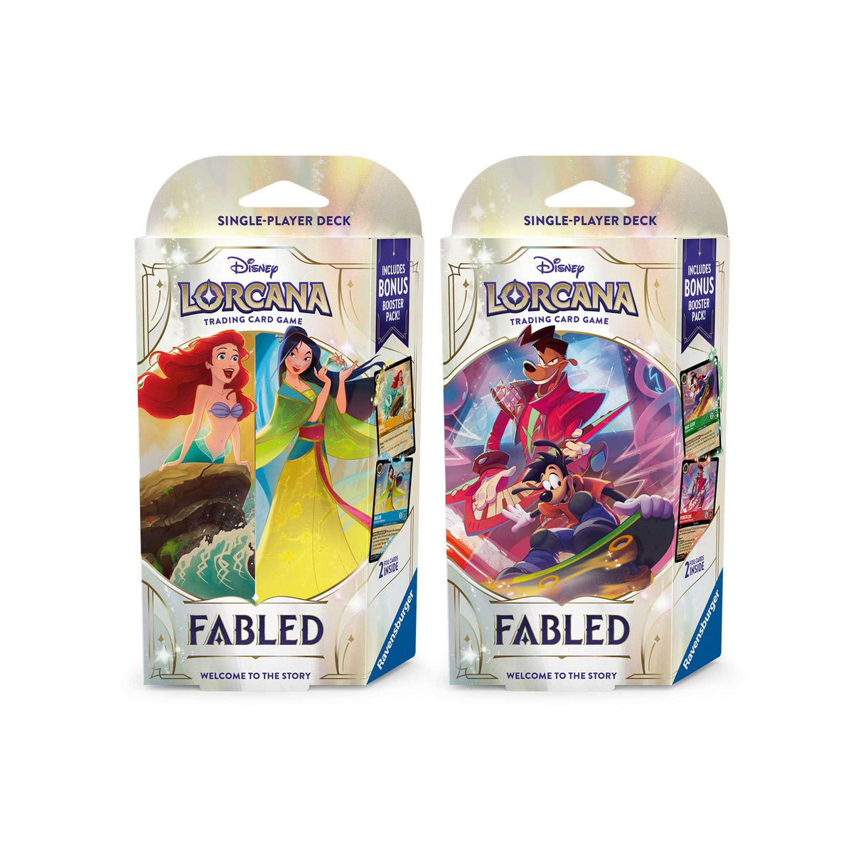 Disney Lorcana Trading Card Game - Fabled Starter Deck CDU Display (8) - Set 9