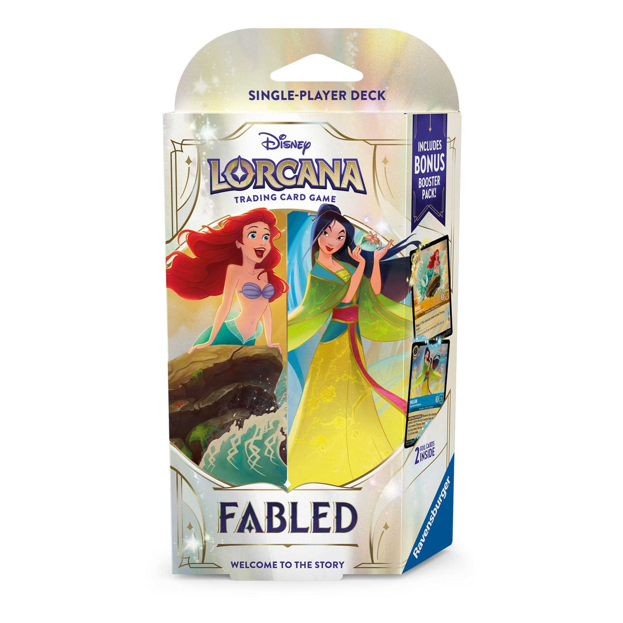 Disney Lorcana Trading Card Game - Fabled Starter Deck CDU Display (8) - Set 9