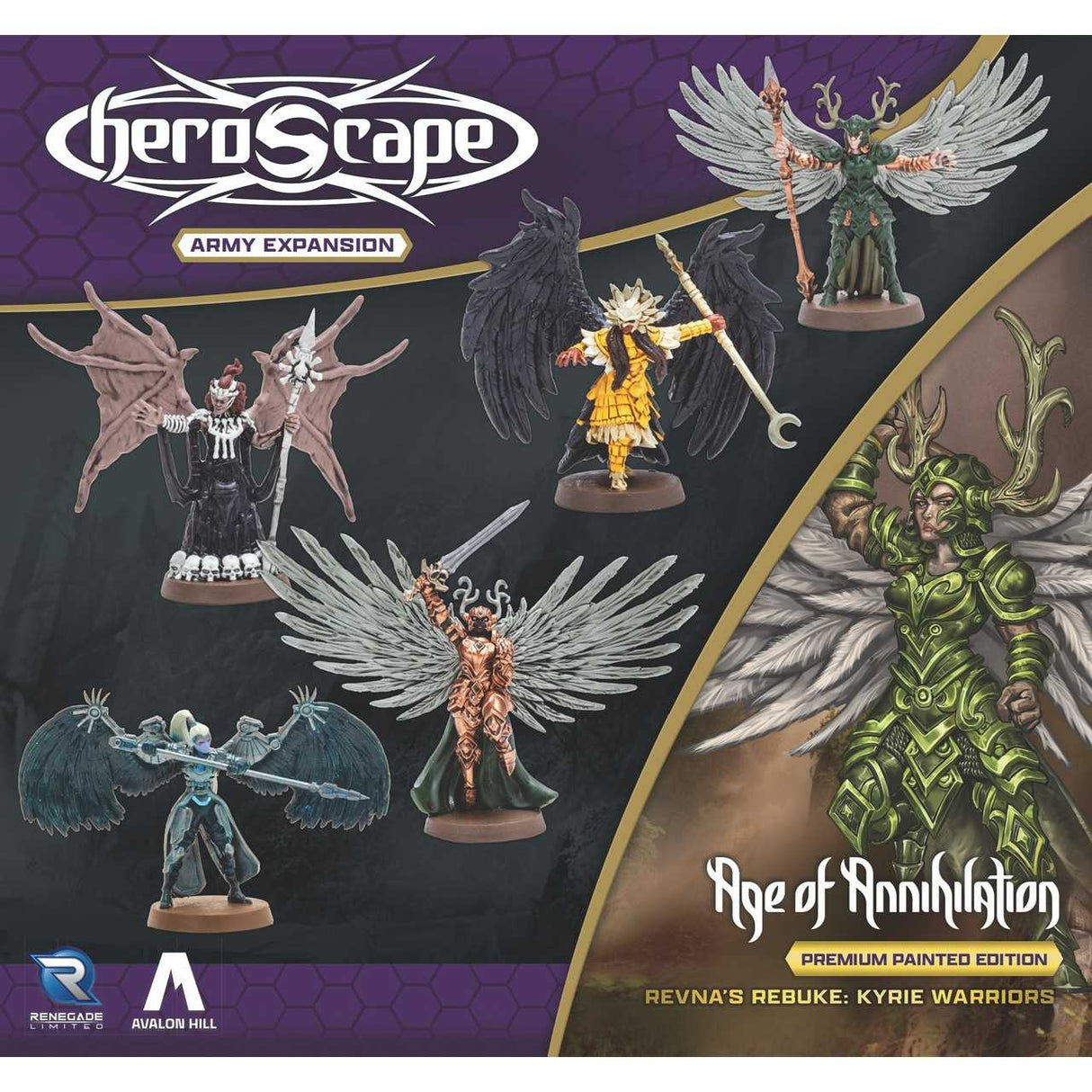 Heroscape: Revna’s Rebuke: Kyrie Warriors Army Expansion - Premium Painted Edition