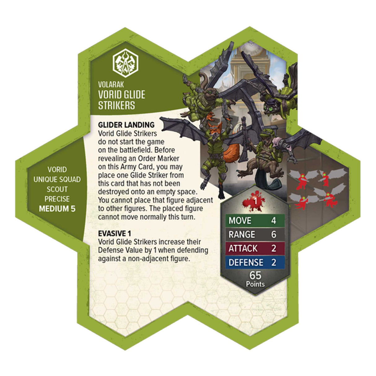 Heroscape: Rising Tide - Wing Commander Tuck Harrigan and Vorid Glidestrikers Army Expansion