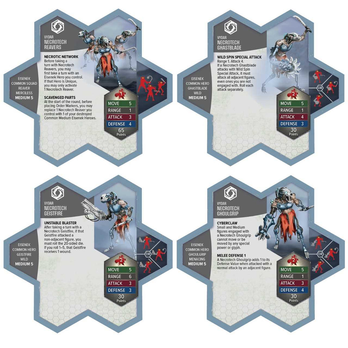 Heroscape: Upgraded Necrotech Reavers Army Expansion