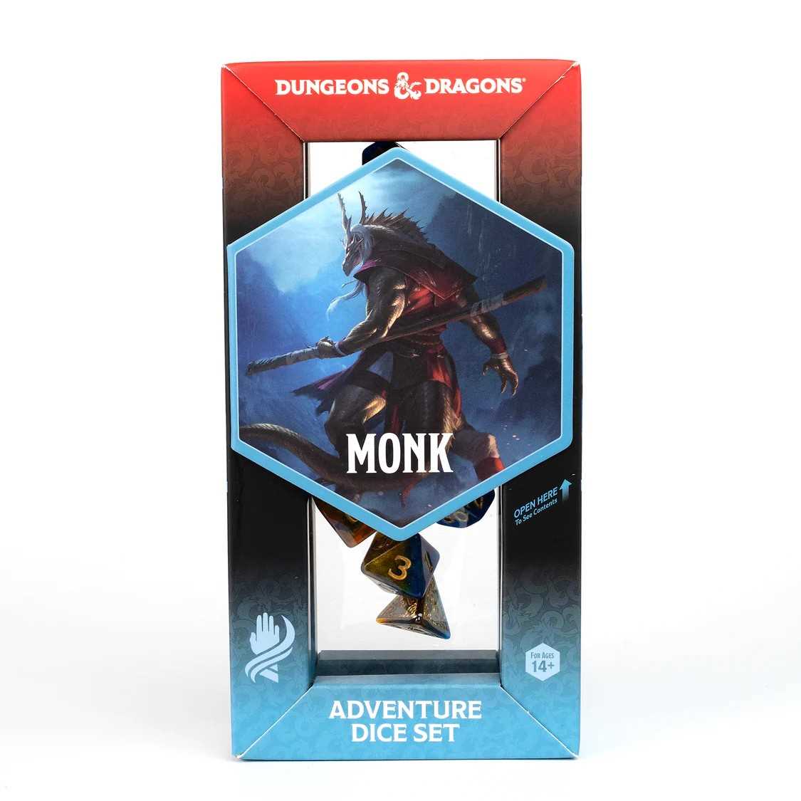 Dungeons & Dragons Adventure Dice Set - Monk: Blue