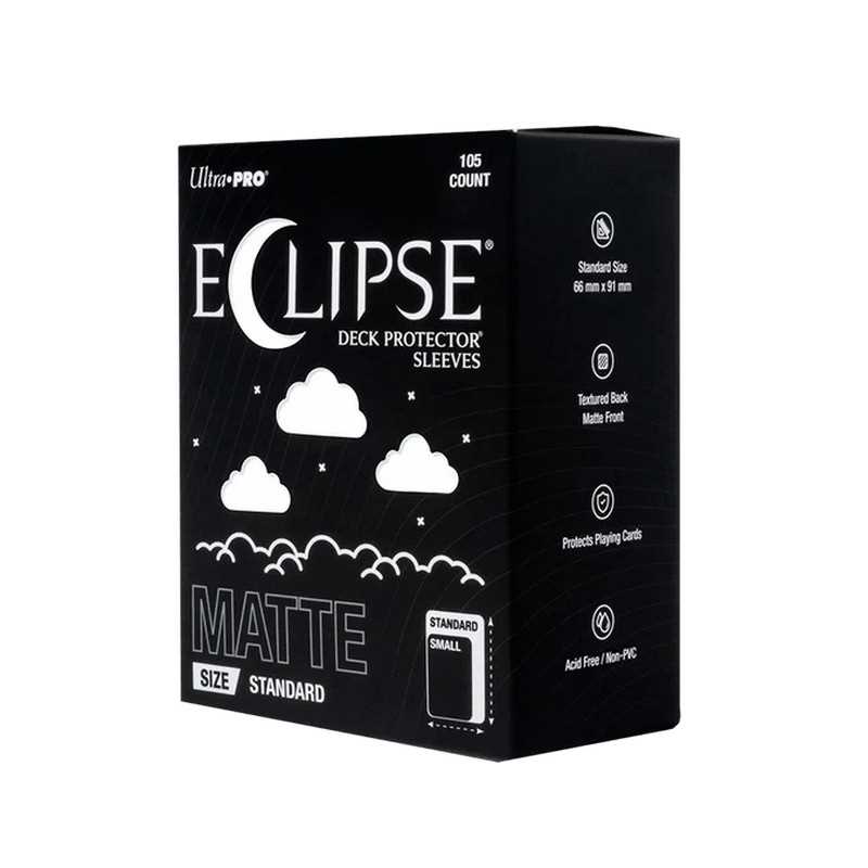 Eclipse Matte Standard Deck Protector Sleeves: Arctic White - 105ct
