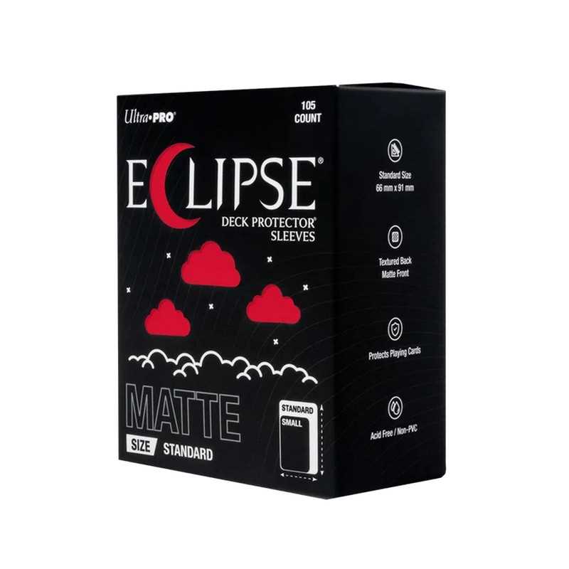 Eclipse Matte Standard Deck Protector Sleeves: Apple Red - 105ct