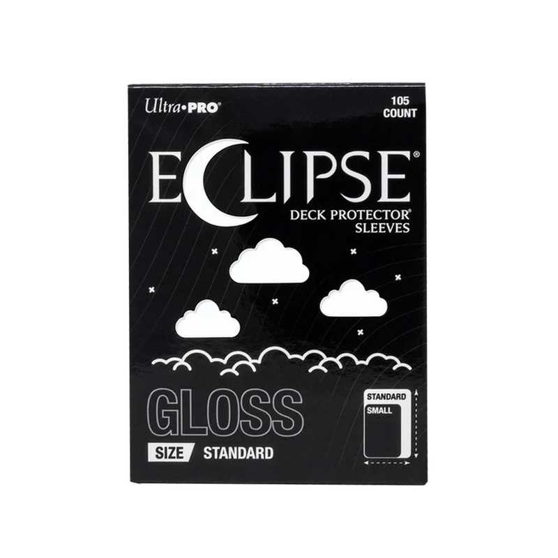 Eclipse Gloss Standard Deck Protector Sleeves: Arctic White - 105ct