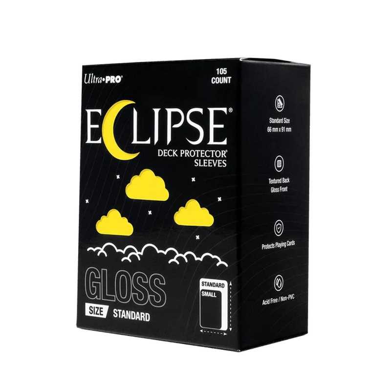 Eclipse Gloss Standard Deck Protector Sleeves: Lemon Yellow - 105ct