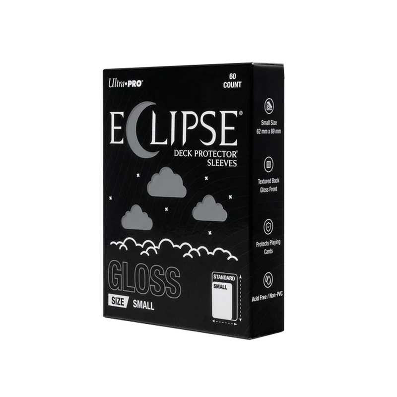 Eclipse Gloss Small Deck Protector Sleeves: Smoke Grey - 60ct