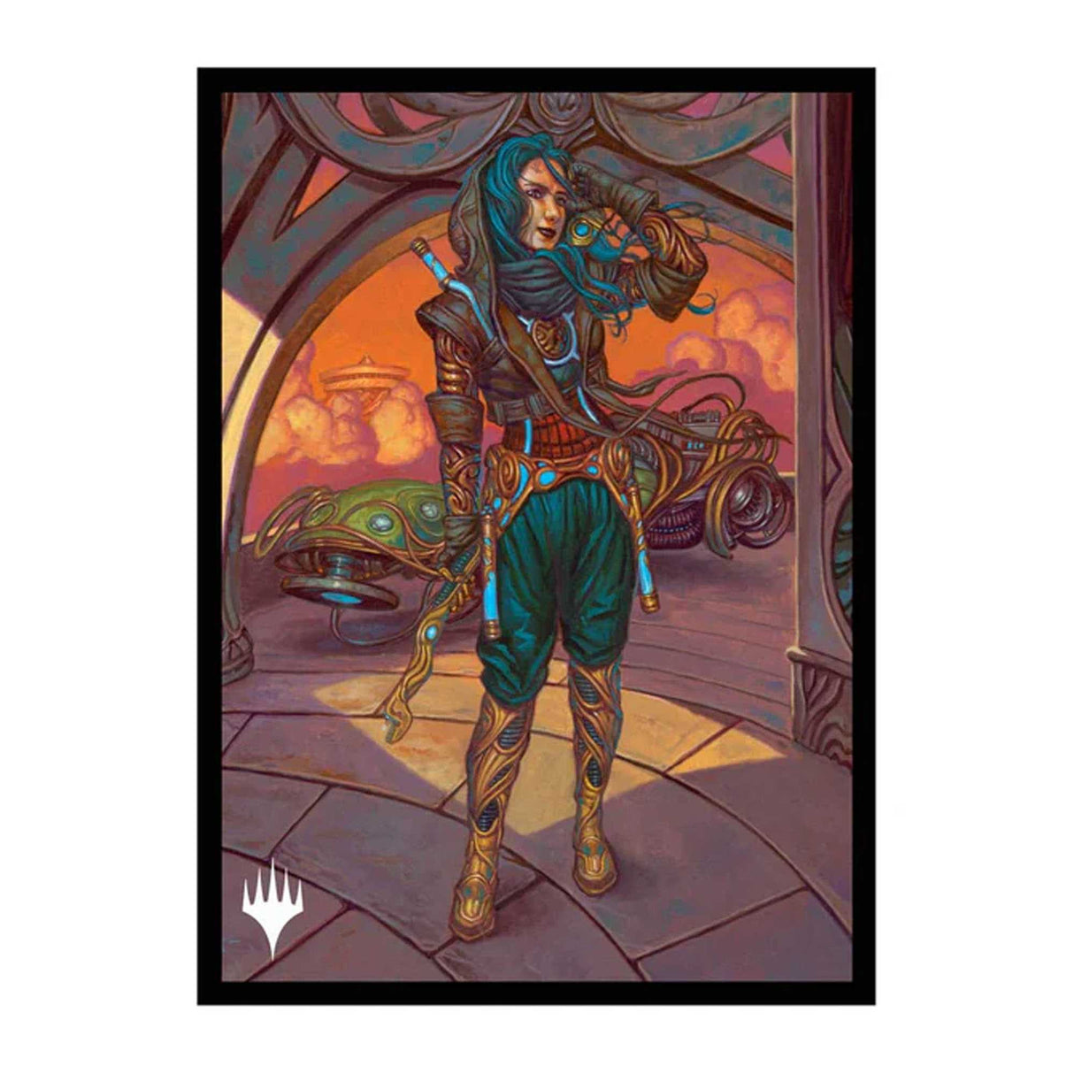 Magic: The Gathering - 2025 Multiplanar Race Set 100ct Deck Protector Sleeves Borderless Racer 1