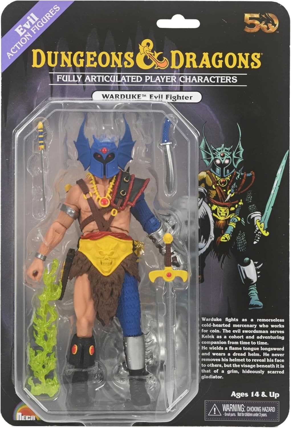 Dungeons & Dragons 7inch Scale Action Figure - Limited 50th Anniversary Edition Warduke Figure