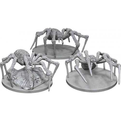 D&D Unpainted Miniatures: Spiders