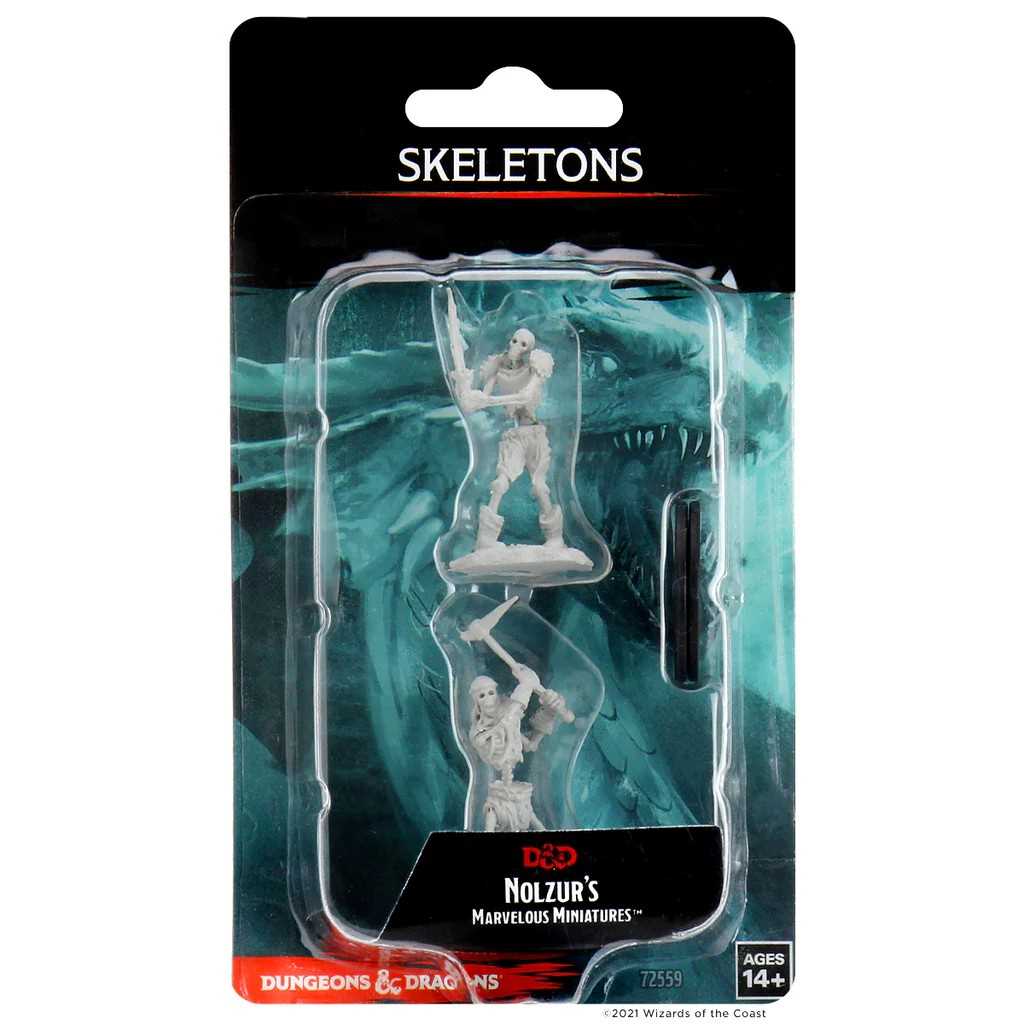D&D Unpainted Miniatures: Skeletons