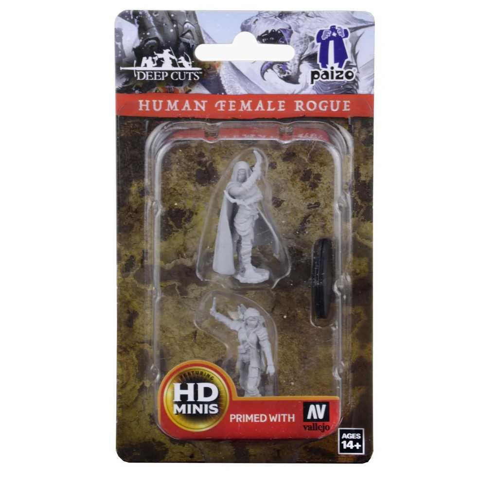 Pathfinder Deep Cuts Unpainted Miniatures: Human Female Rogue