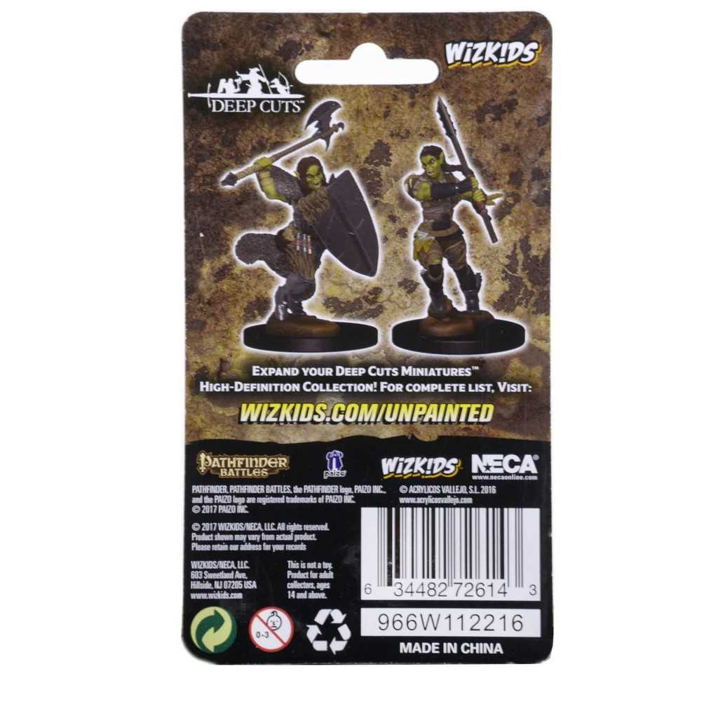 Pathfinder Deep Cuts Unpainted Miniatures: Half-Orc Female Barbarian