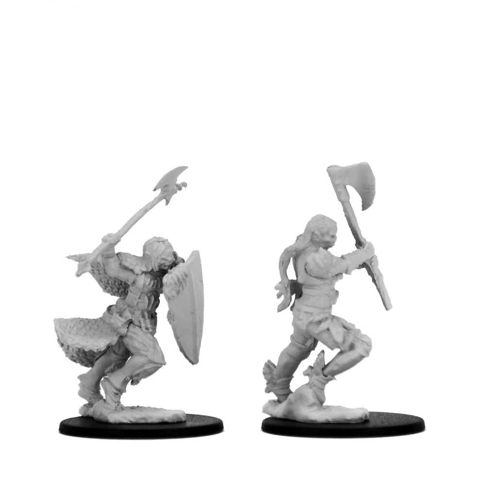 Pathfinder Deep Cuts Unpainted Miniatures: Half-Orc Female Barbarian