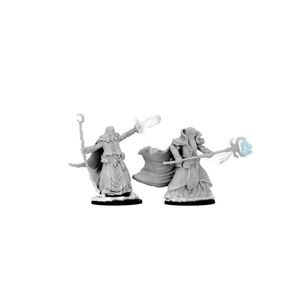 D&D Unpainted Miniatures: Human Male Wizard