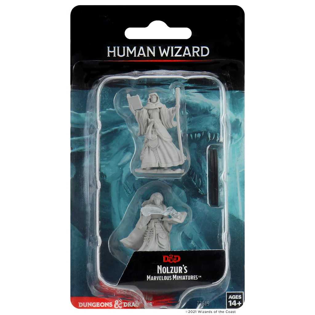 D&D Unpainted Miniatures: Human Female Wizard