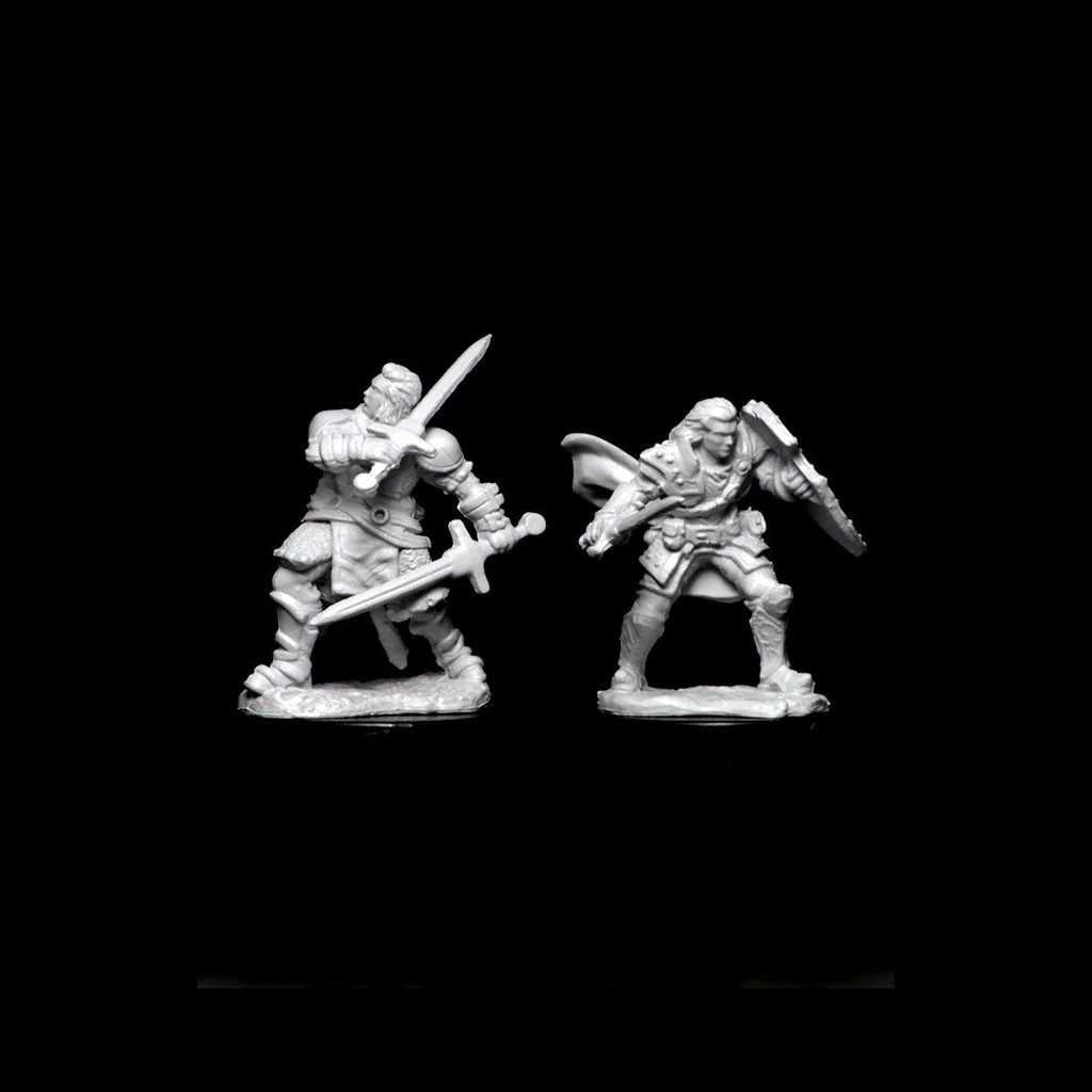 D&D Unpainted Miniatures: Human Male Paladin
