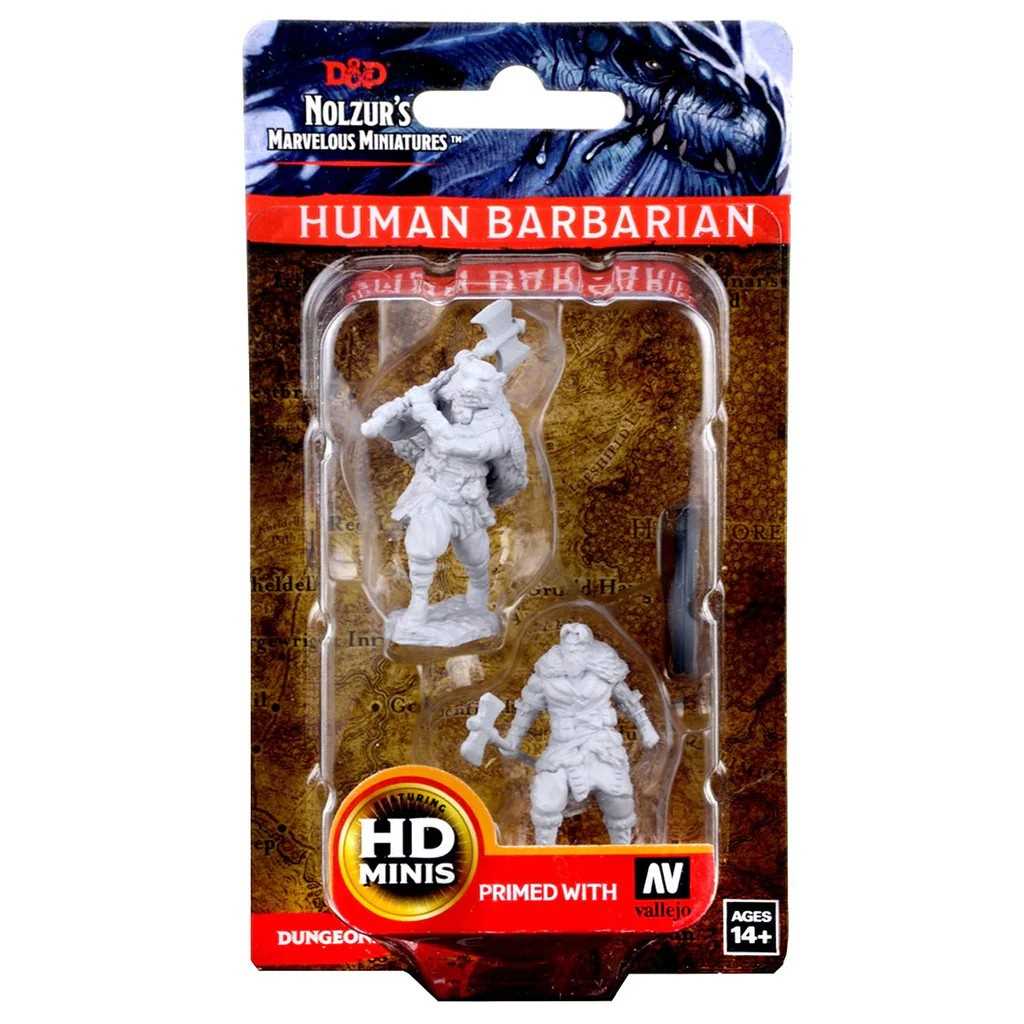 D&D Unpainted Miniatures: Human Male Barbarian