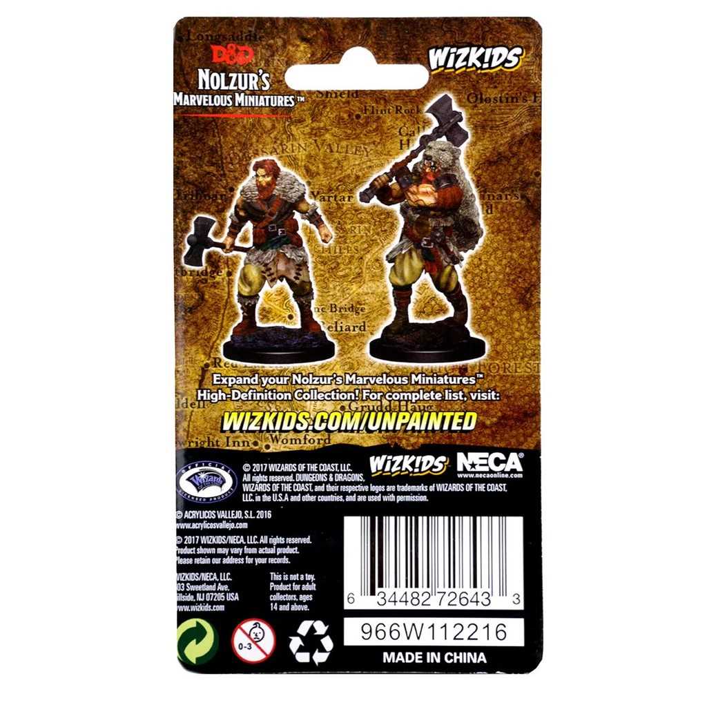 D&D Unpainted Miniatures: Human Male Barbarian