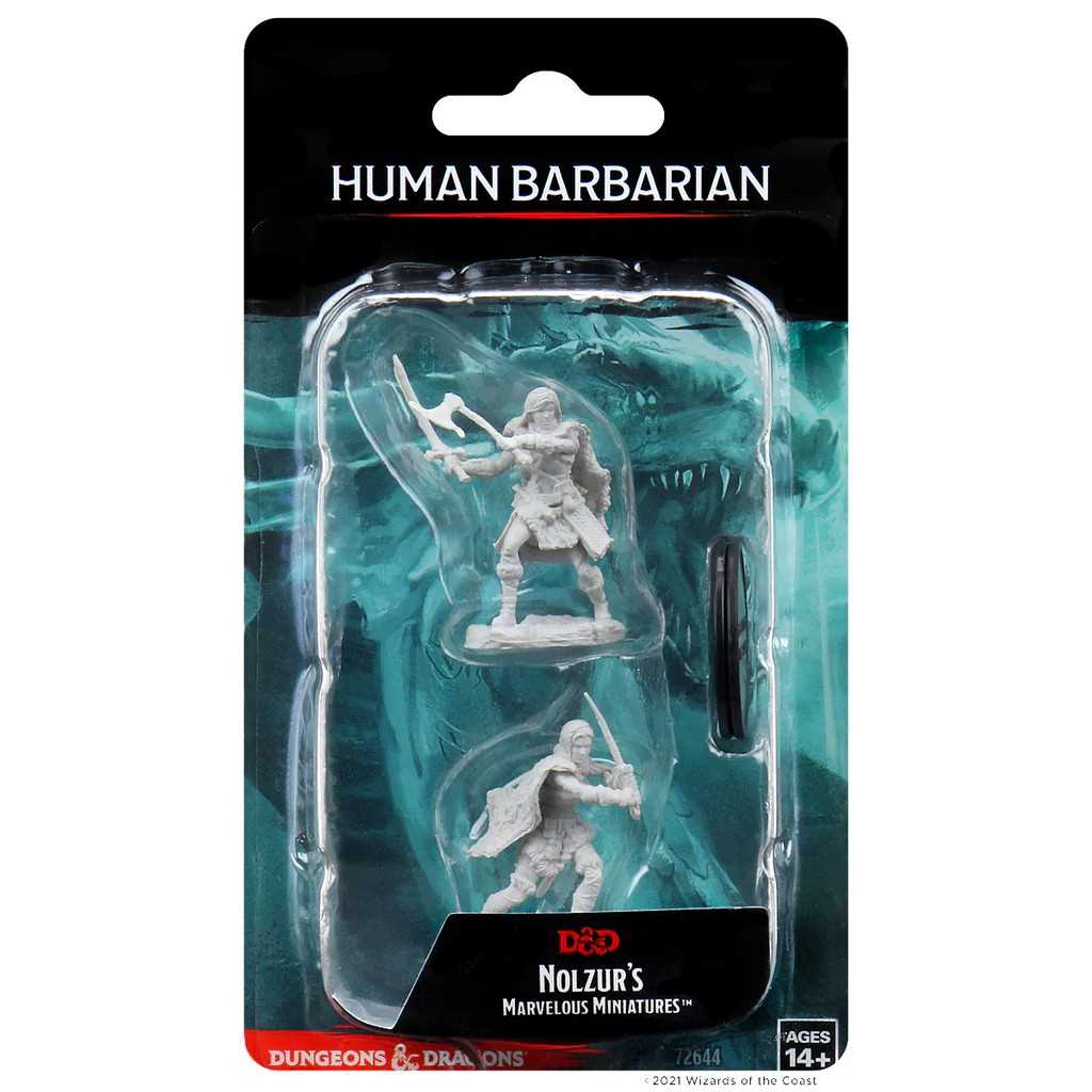D&D Unpainted Miniatures: Human Female Barbarian