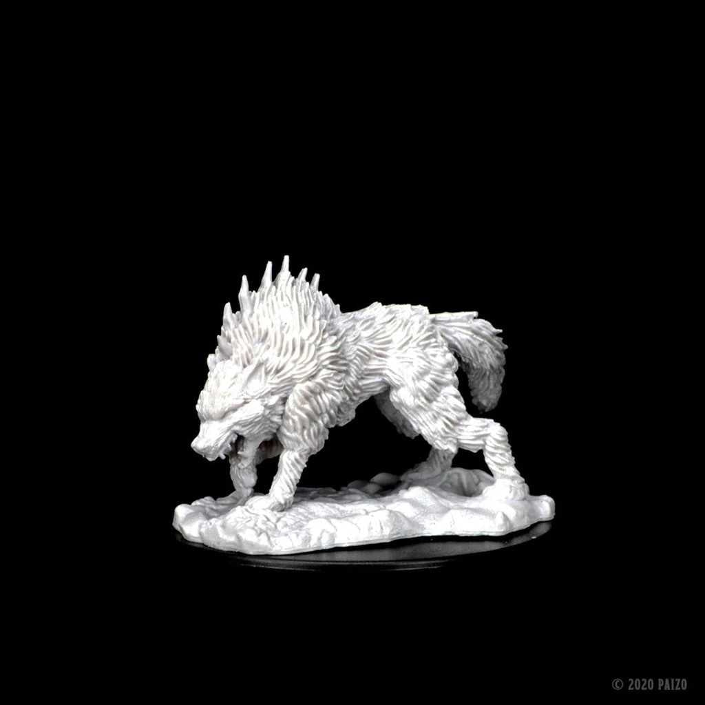 Pathfinder Deep Cuts Unpainted Miniatures: Dire Wolf